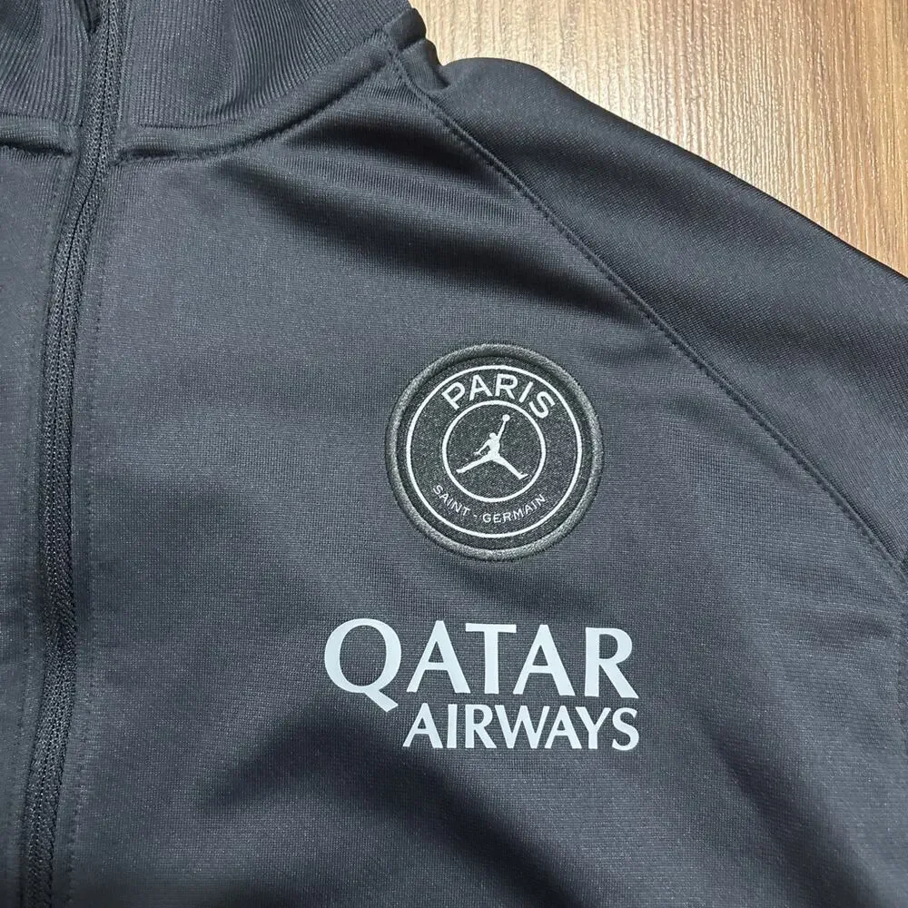 Jordan Paris Saint-Germain Kids Track Jacket Black Qatar Airways Soccer Youth XL
